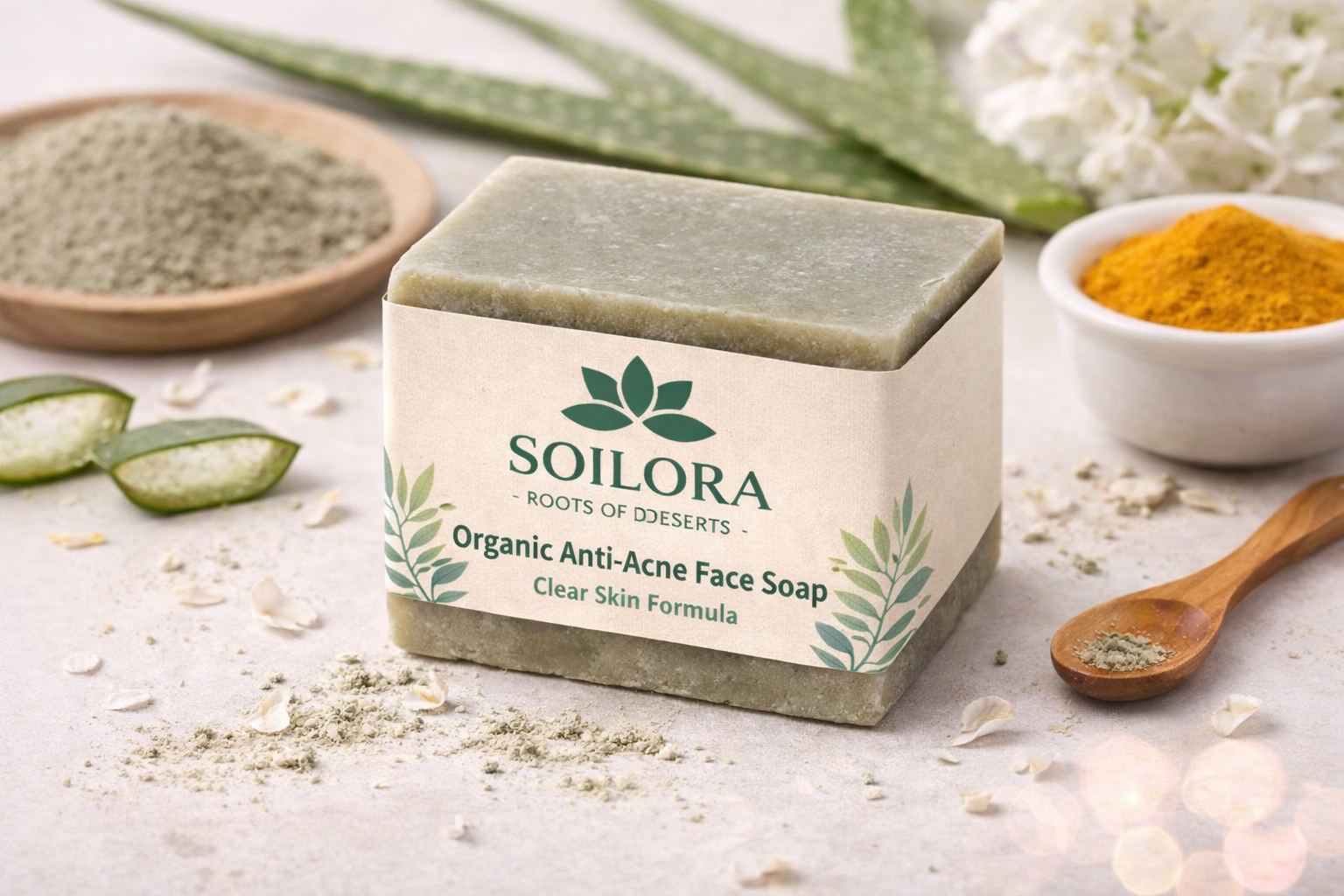 Organic Anti-Acne Face Soap – Clear Skin Formula